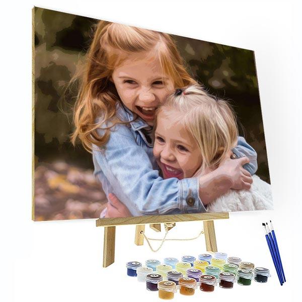 DIY Personalized Oil Painting For Your Kids