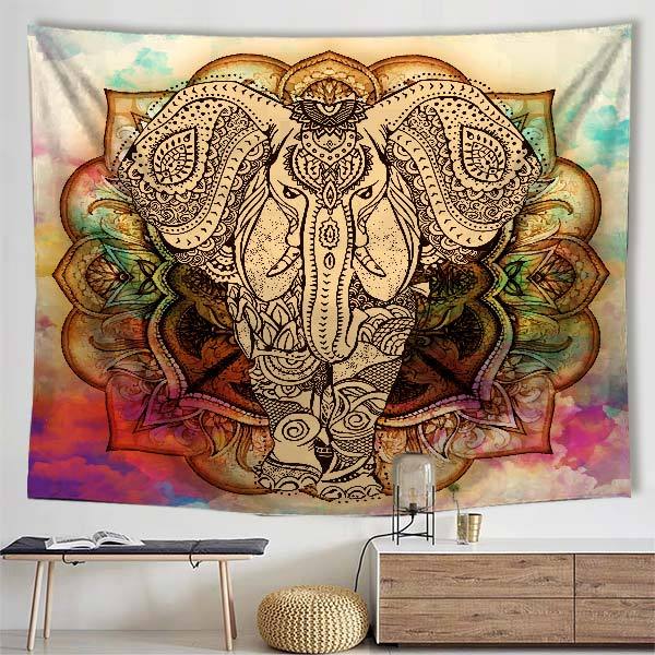 Elephant Tapestry - Elephant wall tapestry