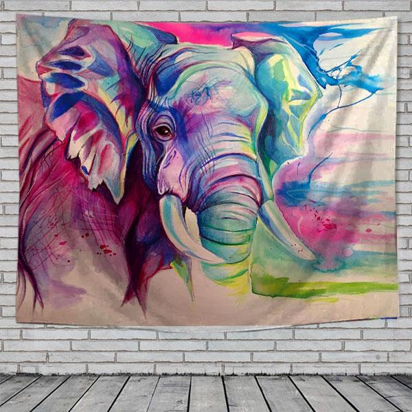 Elephant Tapestry - Elephant wall tapestry