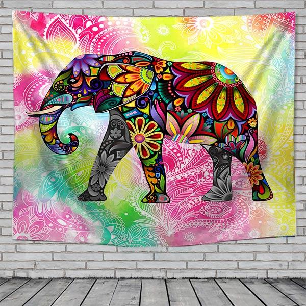 Elephant Tapestry - Elephant wall tapestry