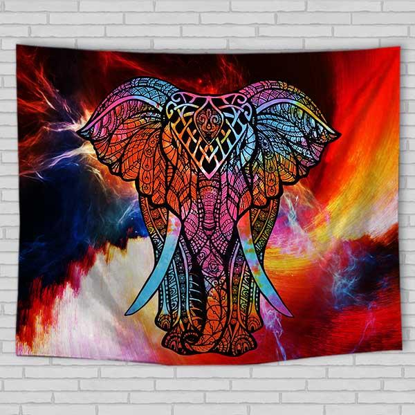 Elephant Tapestry - Elephant wall tapestry