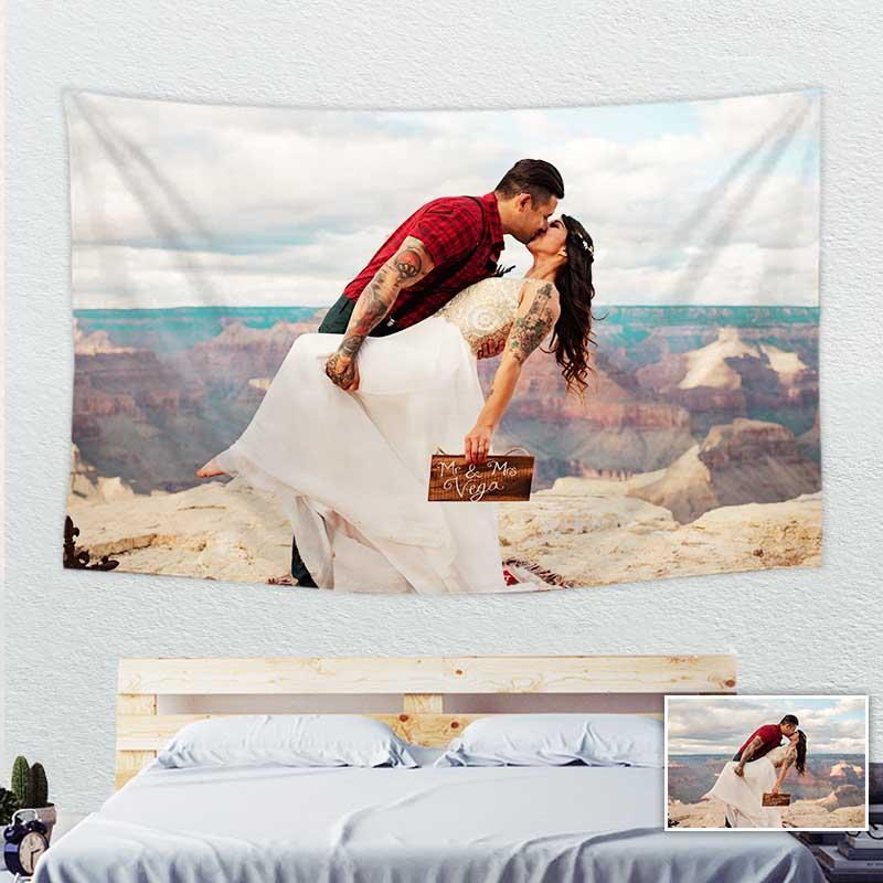 Custom Tapestry From Photo - Personalized Wall Tapestry Printing