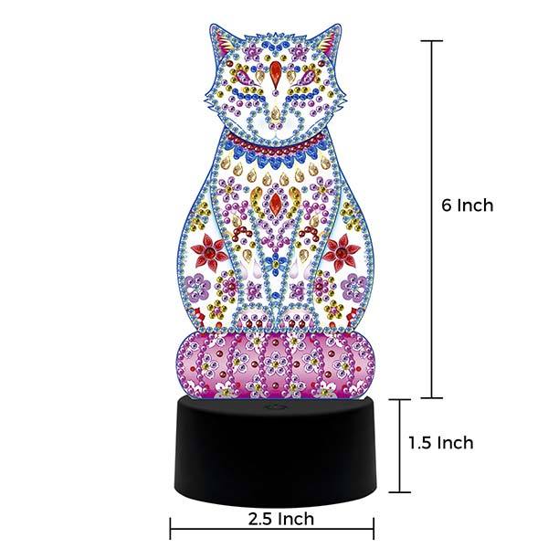 DIY Special Shaped Diamond Painting LED Night Light