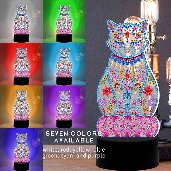 DIY Special Shaped Diamond Painting LED Night Light