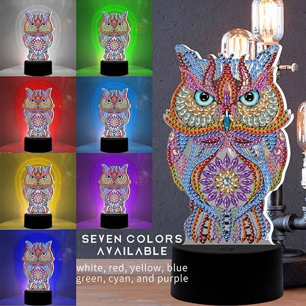 DIY Special Shaped Diamond Painting LED Night Light