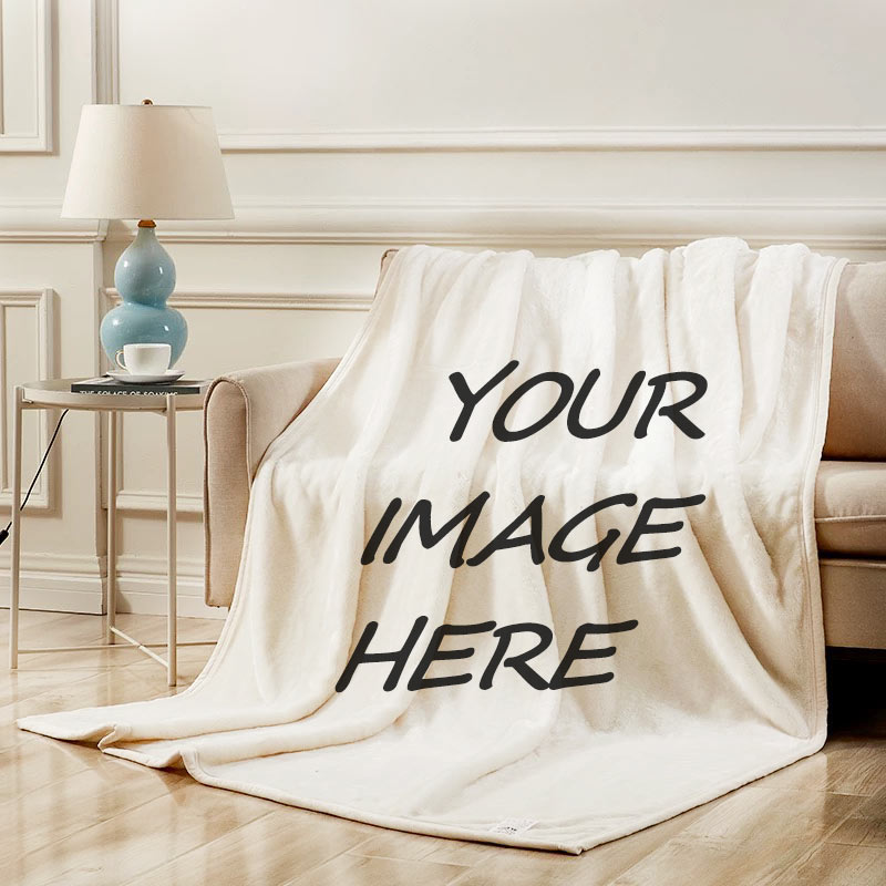 Custom Personalized Fleece Blanket with Picture/Photo Printing