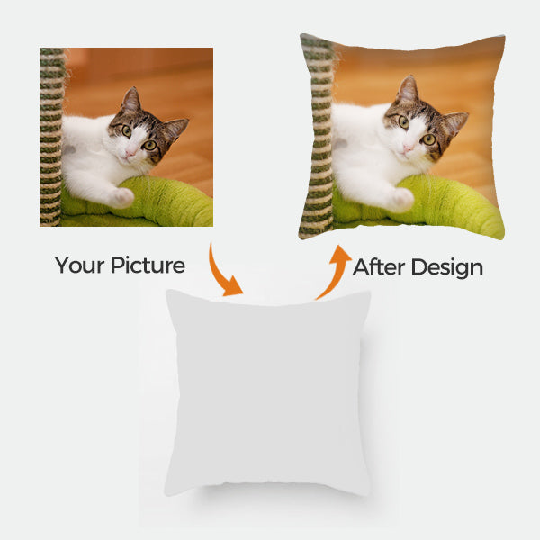 Photo Custom Pillow - Personalized Throw Pillow with Photo