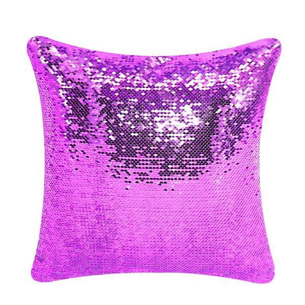 Custom Sequin Throw Pillow with Photo